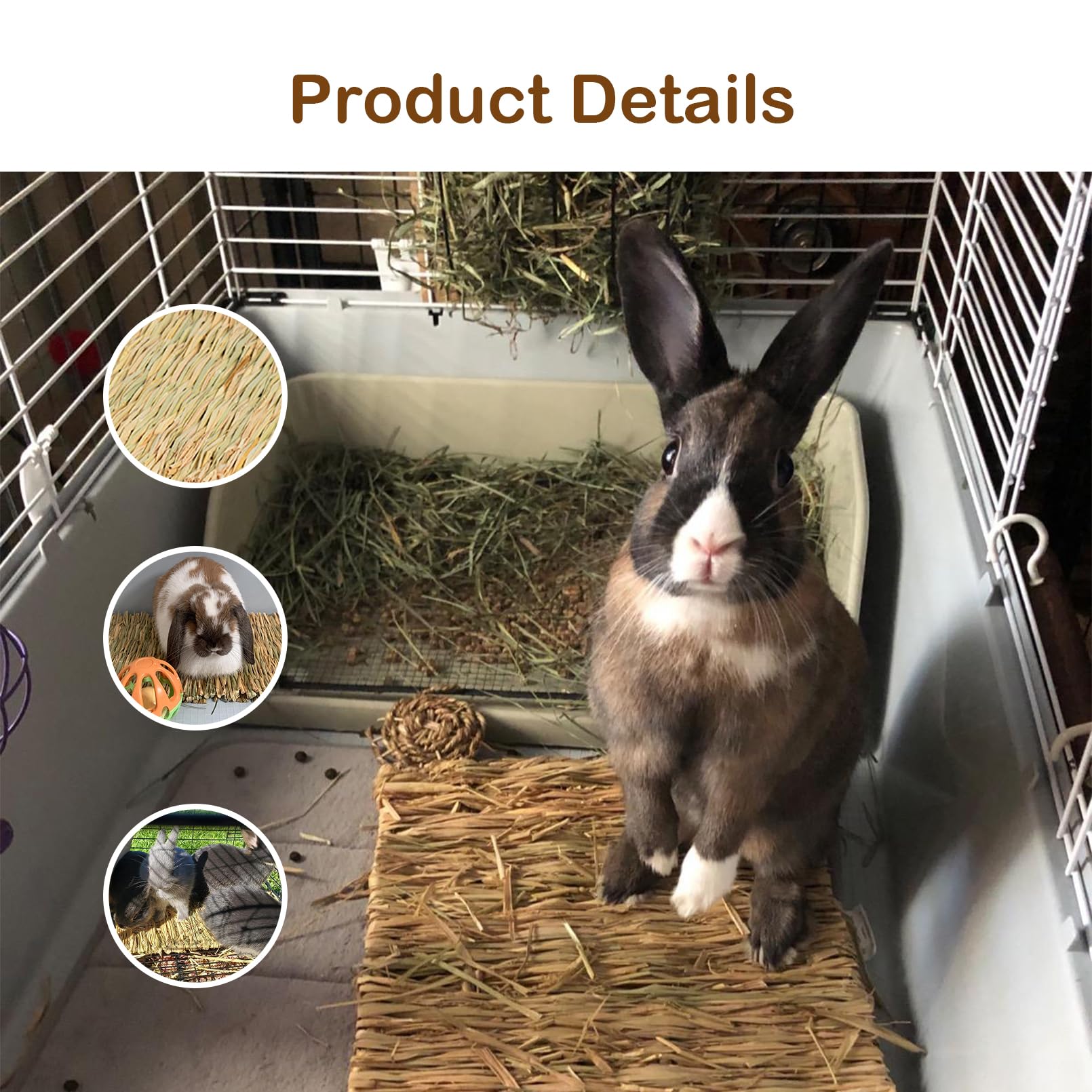 MUYG Rabbit Grass Mat nesting and sleeping spot for small pets.
