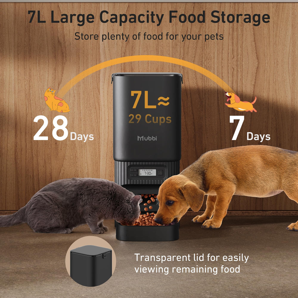 MUBBI anti-clog rotor system keeps kibble flowing smoothly