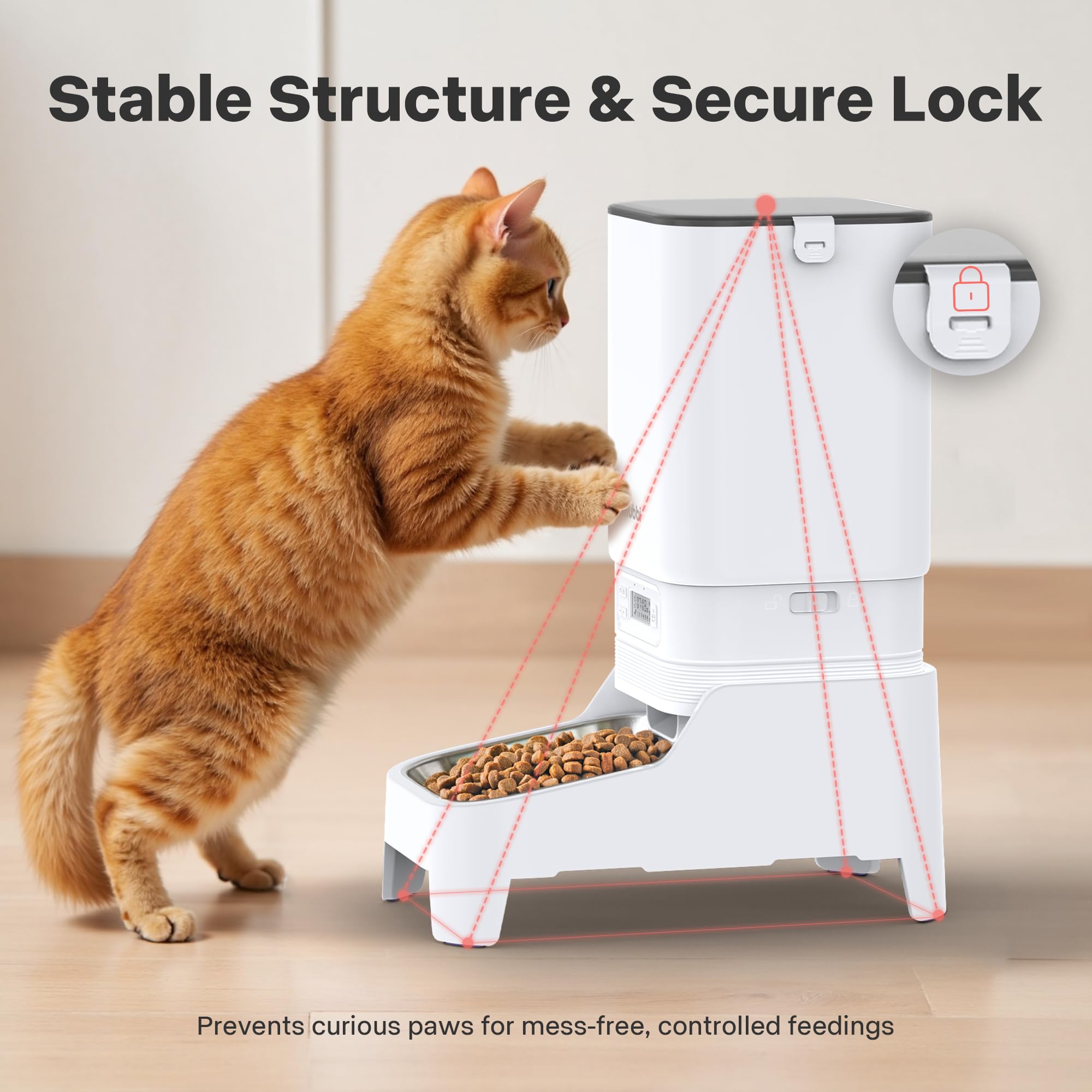 MUBBI dual feeder power options offer corded or battery flexibility