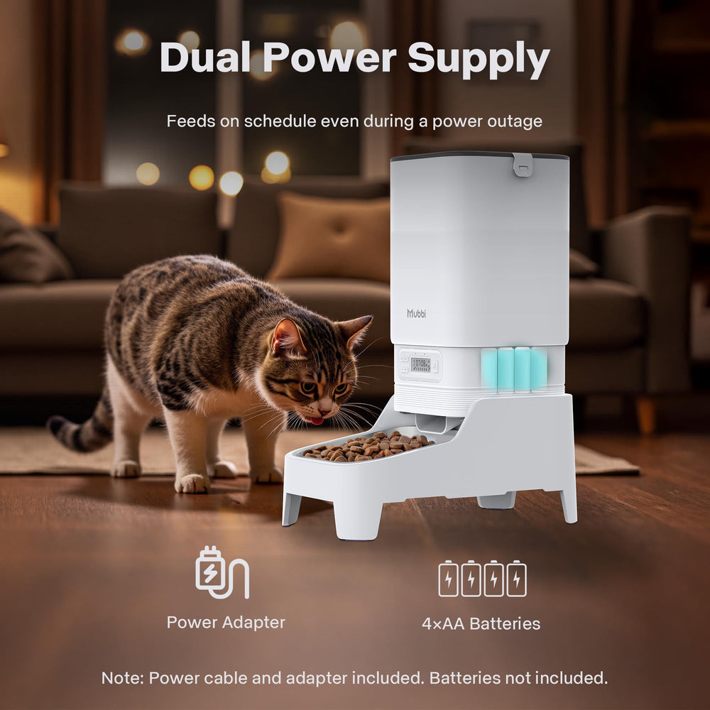 MUBBI dual feeder stainless steel bowl ensures hygienic cleaning