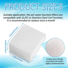 Mudder 67oz/2L fountain sponge demonstrates compatibility with steady flow