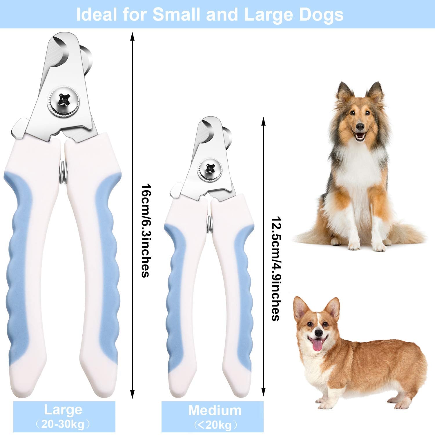 Mudder dog nail clippers kit medium size for medium dogs