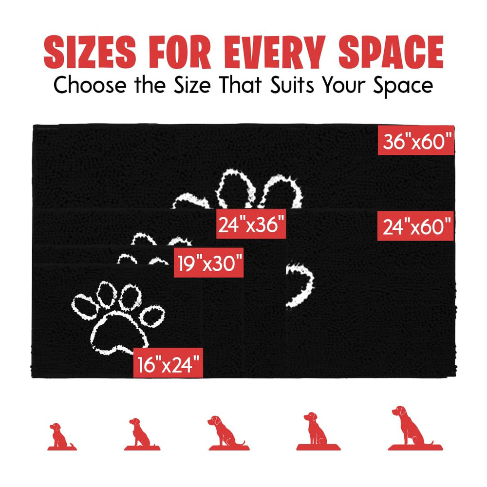 MUDGUARD MAT 24x36 provides ample coverage for standard doorways.