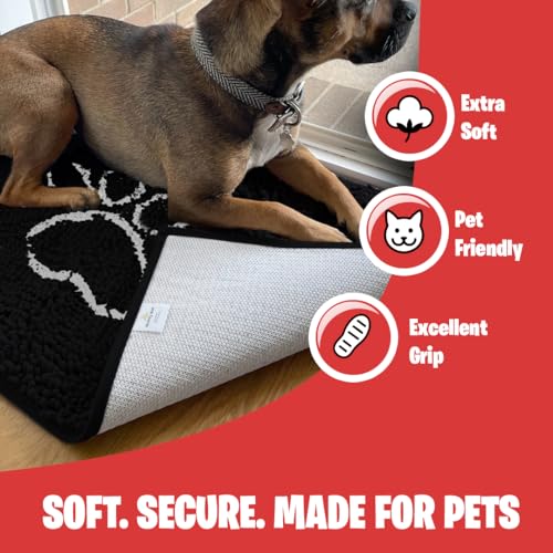 MUDGUARD MAT anti-slip backing adds safety on tile or wood floors.