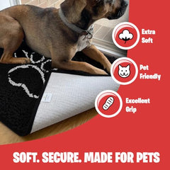 MUDGUARD MAT anti-slip backing adds safety on tile or wood floors.