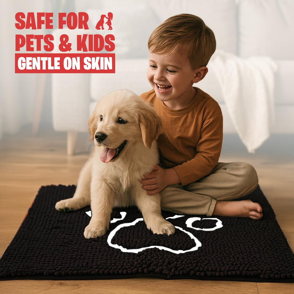 MUDGUARD MAT is machine washable for easy cleaning after muddy paws.