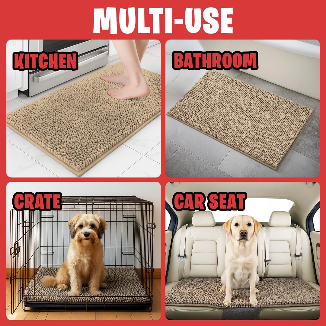 MUDGUARD MAT versatile placement for entryways, bathrooms, and kitchens.