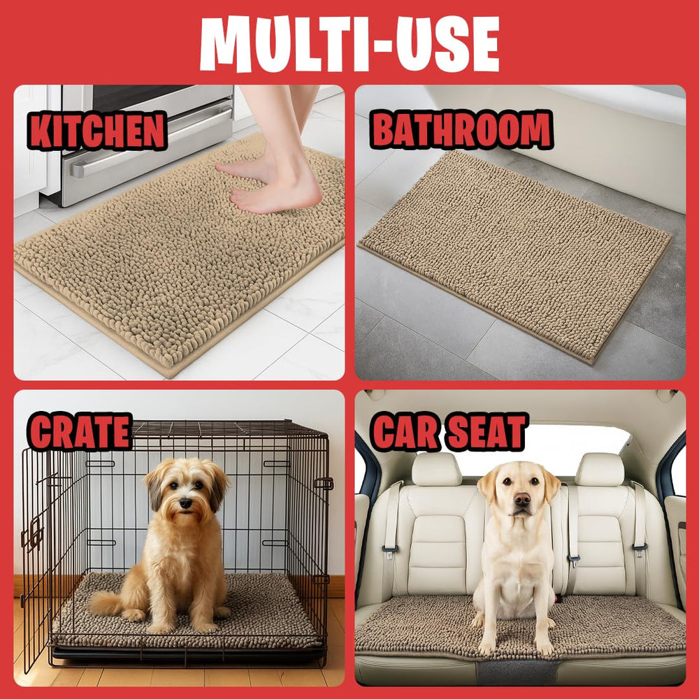 MUDGUARD MAT versatile placement for entryways, bathrooms, and kitchens.