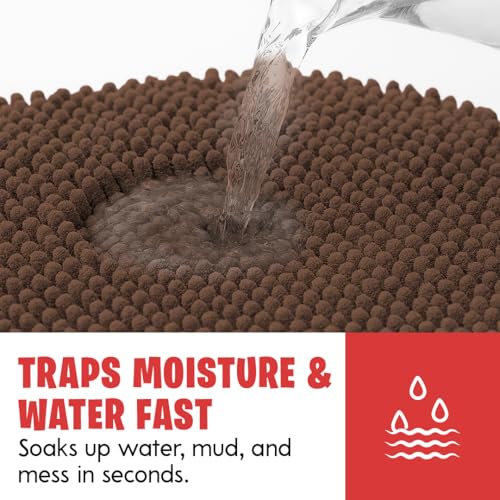 MudGuard Mat non-slip backing keeps the mat securely in place
