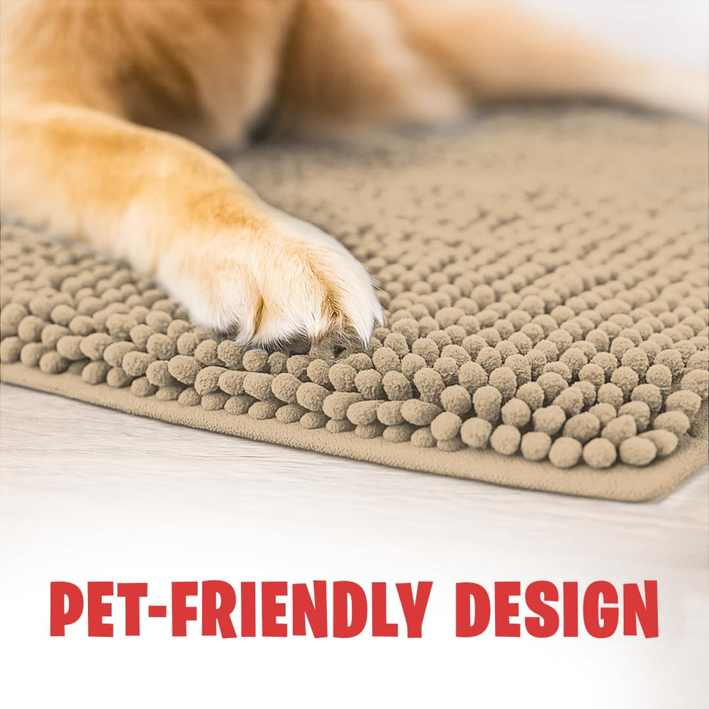 MUDGUARD MAT handles pets' muddy paws, reducing floor mess.