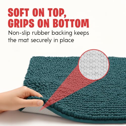 MudGuard Mat quick-dry chenille dries paws fast after wet steps.
