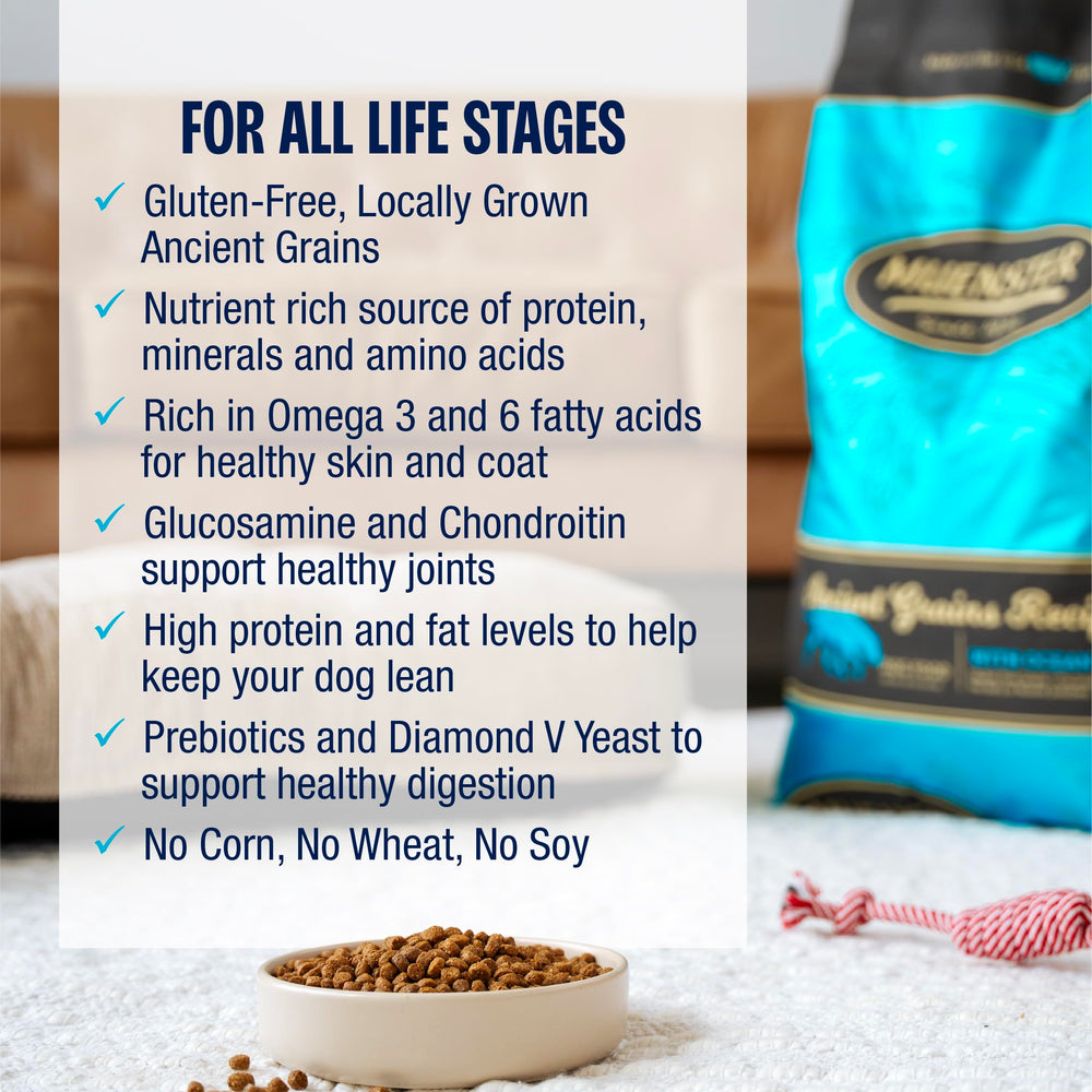 Muenster family-owned brand USA-made emblem signaling trusted pet nutrition