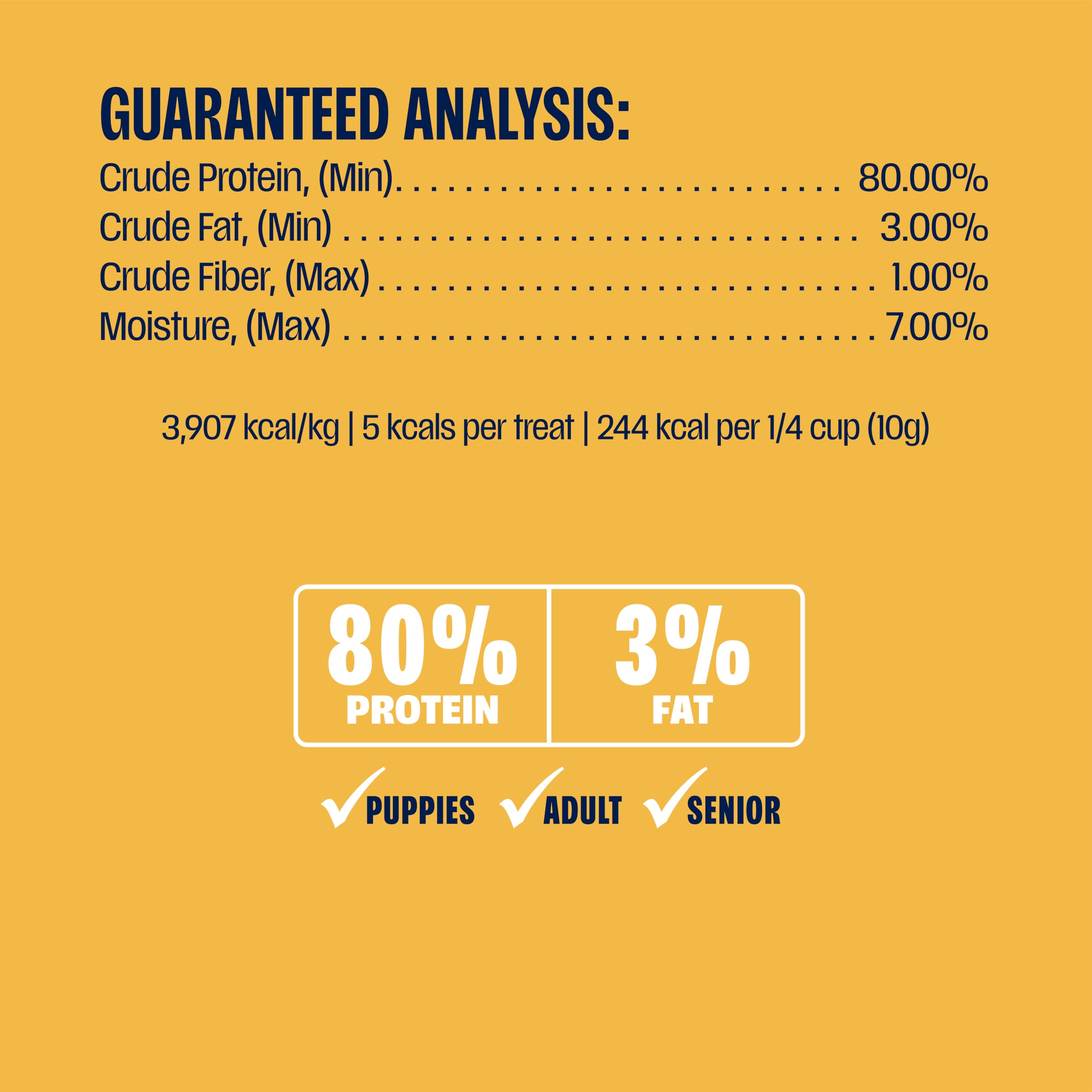 Muenster freeze-dried chicken bites training reward ready for quick sessions.