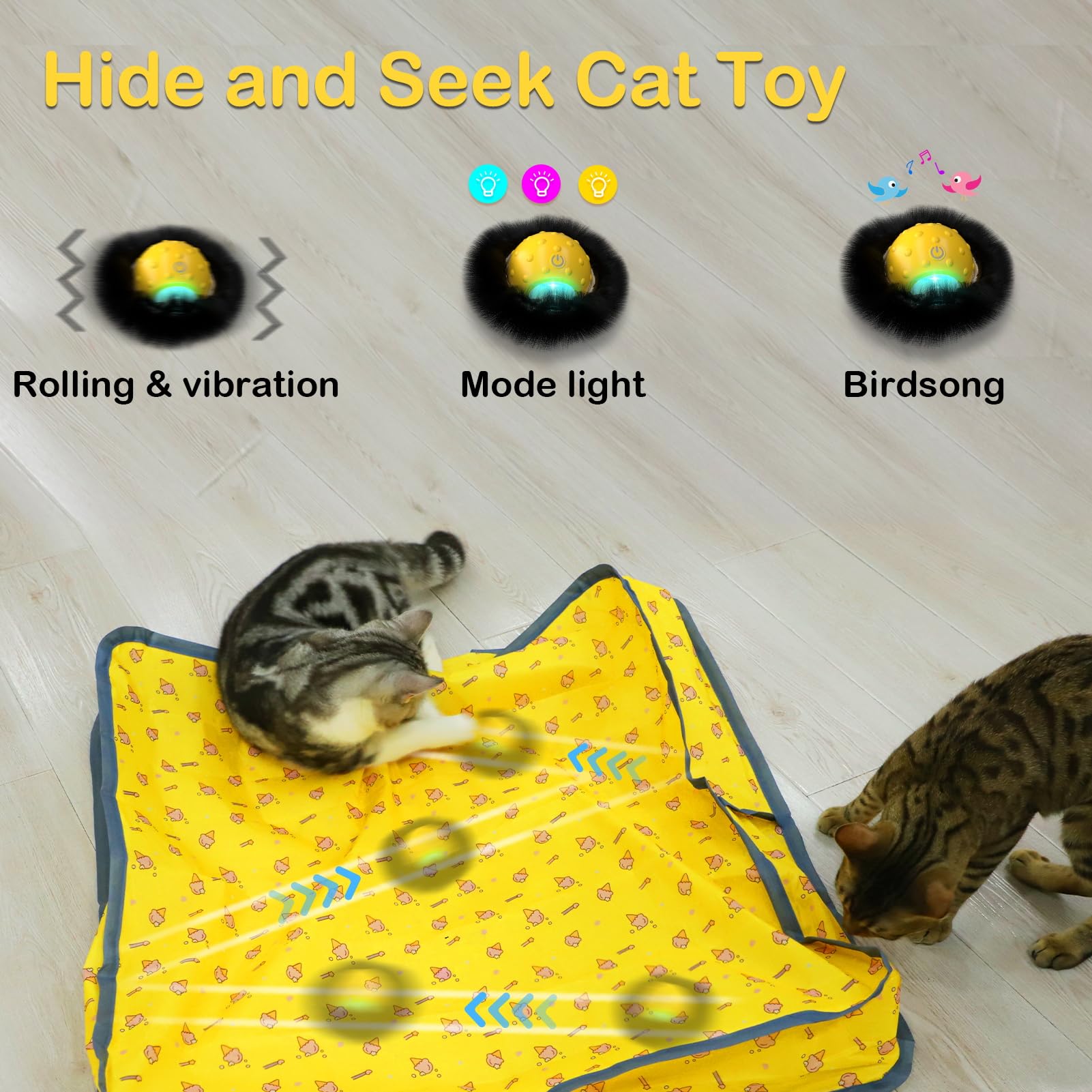 Muhhiba cat ball in pouch invites indoor chase and playful exploration.