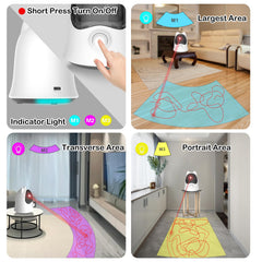 Muhhiba cat laser toy speed adjustment lets you tailor play intensity
