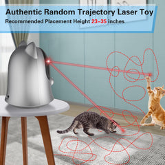 Muhhiba cat laser toy with three modes for adaptable play across rooms.