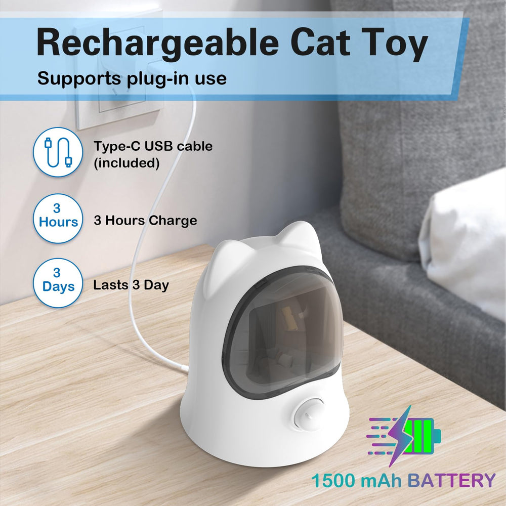 Muhhiba cat laser toy 1-year warranty provides peace of mind