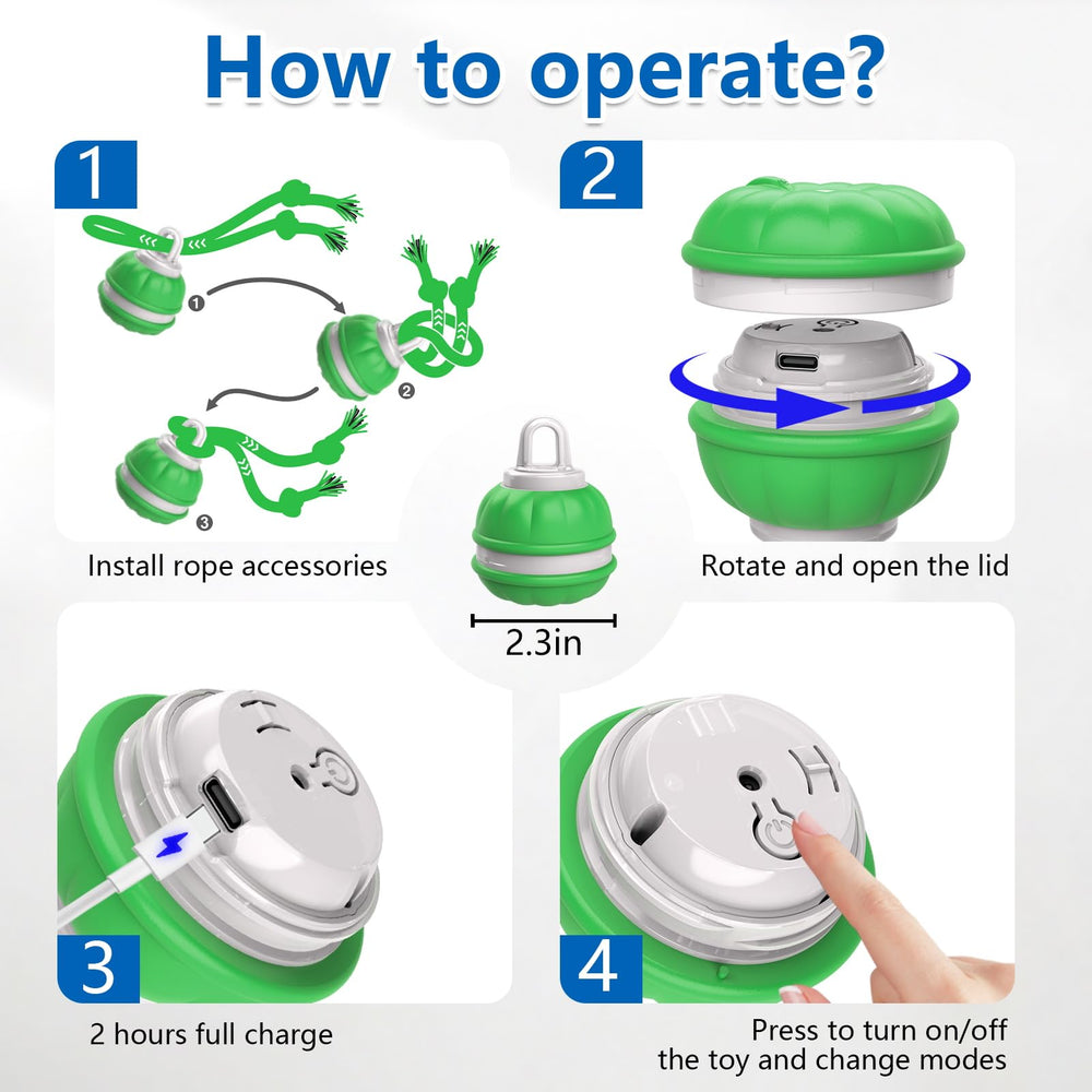 Muhhiba ball on floor encourages daily exercise and interactive training