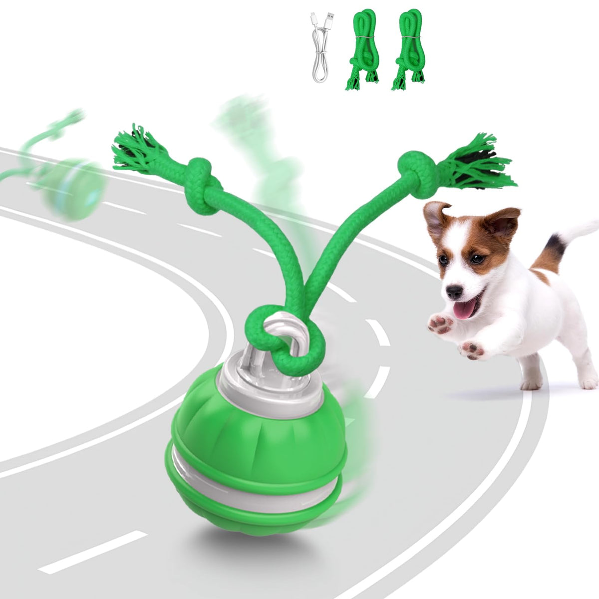 Muhhiba small-dog interactive ball for focused exercise and enrichment