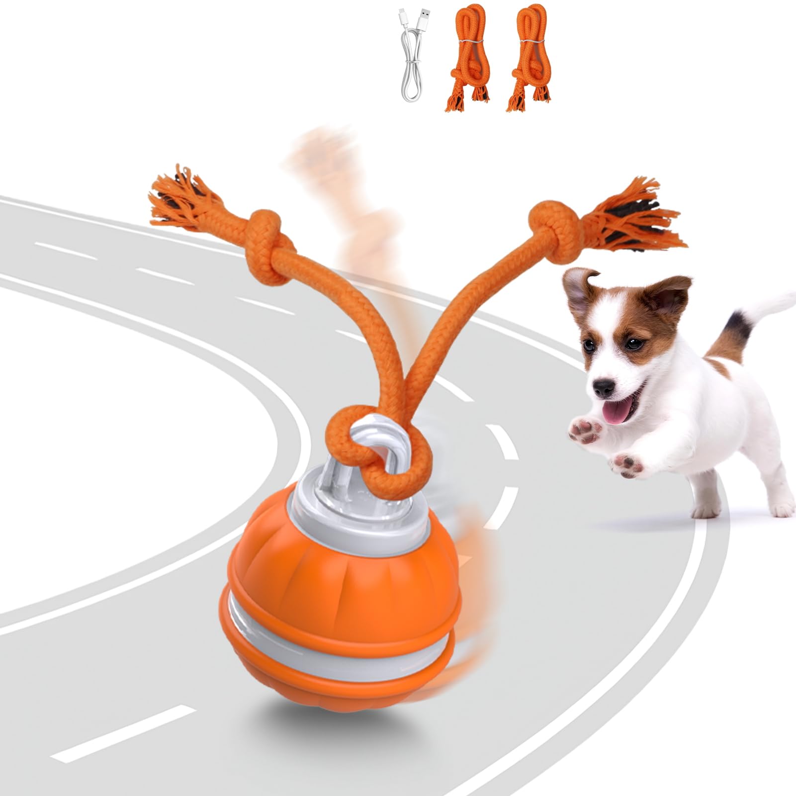 Muhhiba interactive dog toy rolling-ball boosts play and exercise for small dogs