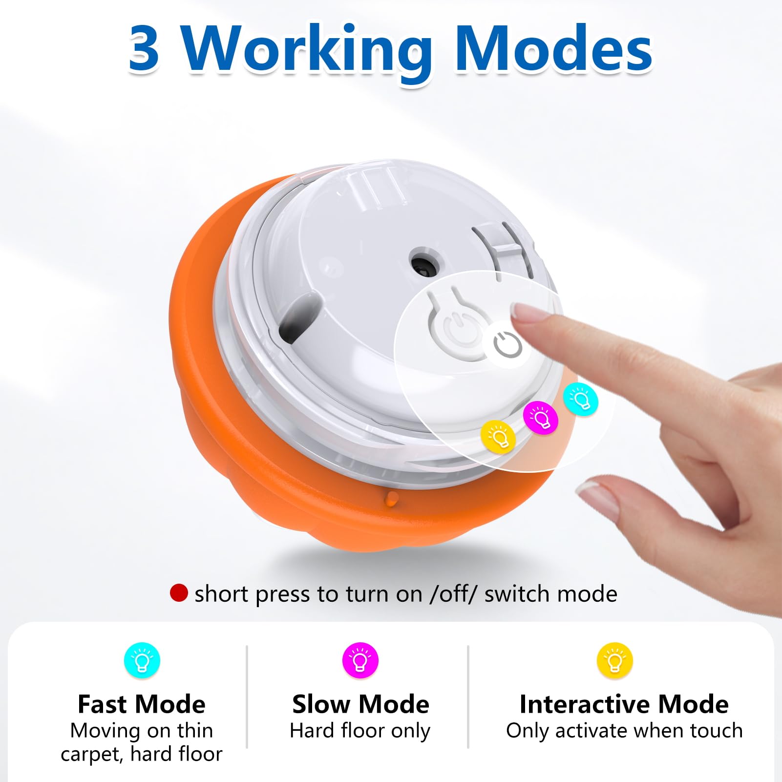 Muhhiba interactive dog toy-touch-activated engages pets with responsive motion