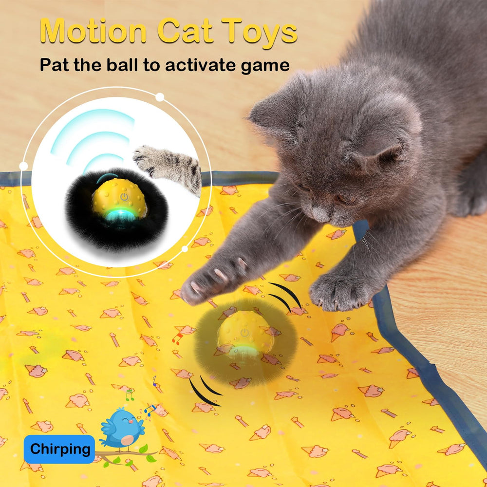 Muhhiba LED light cat toy attracts kittens in dim light, enhancing playtime.