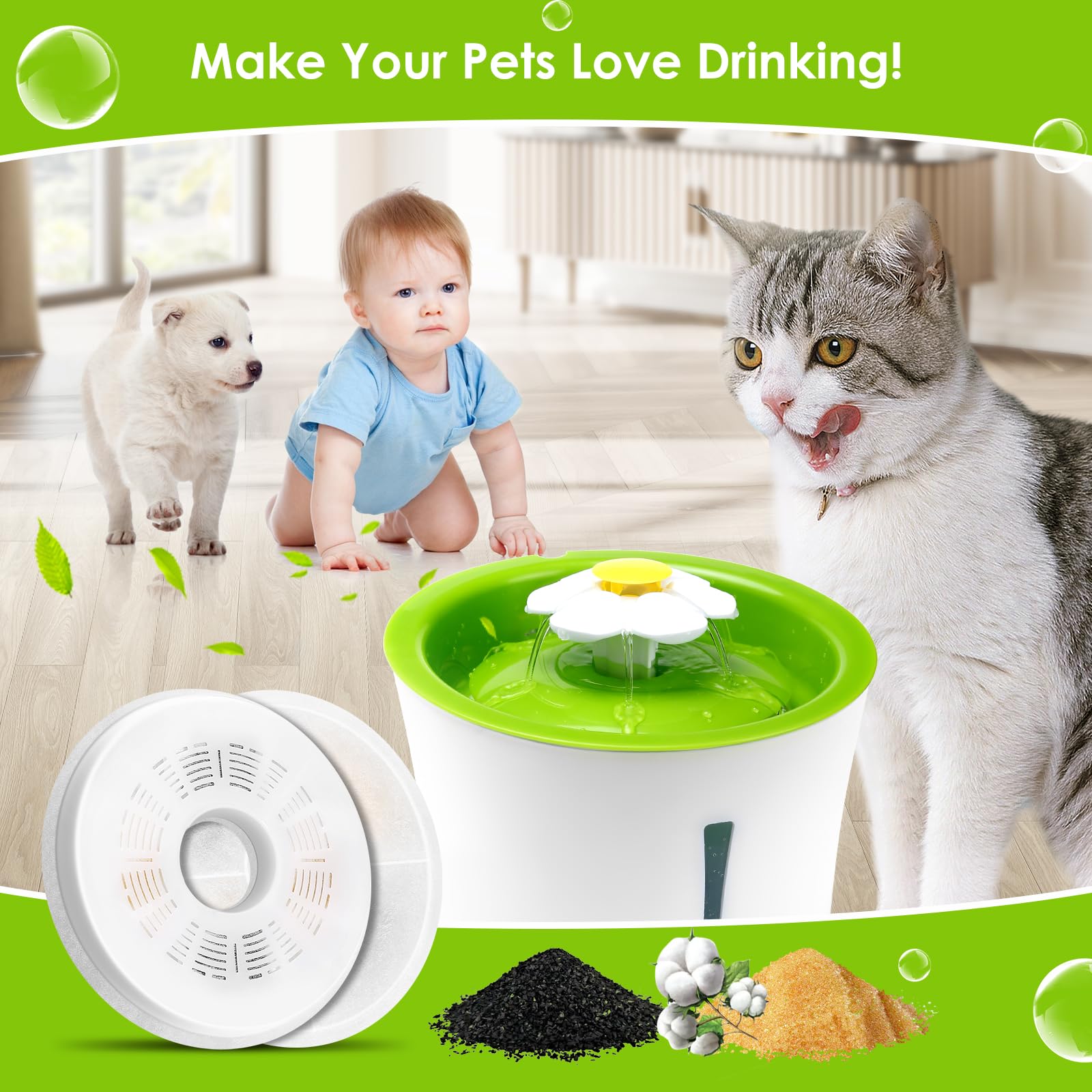 Mukkela pets-drinking-water illustration highlights easier hydration and daily drinking rituals.