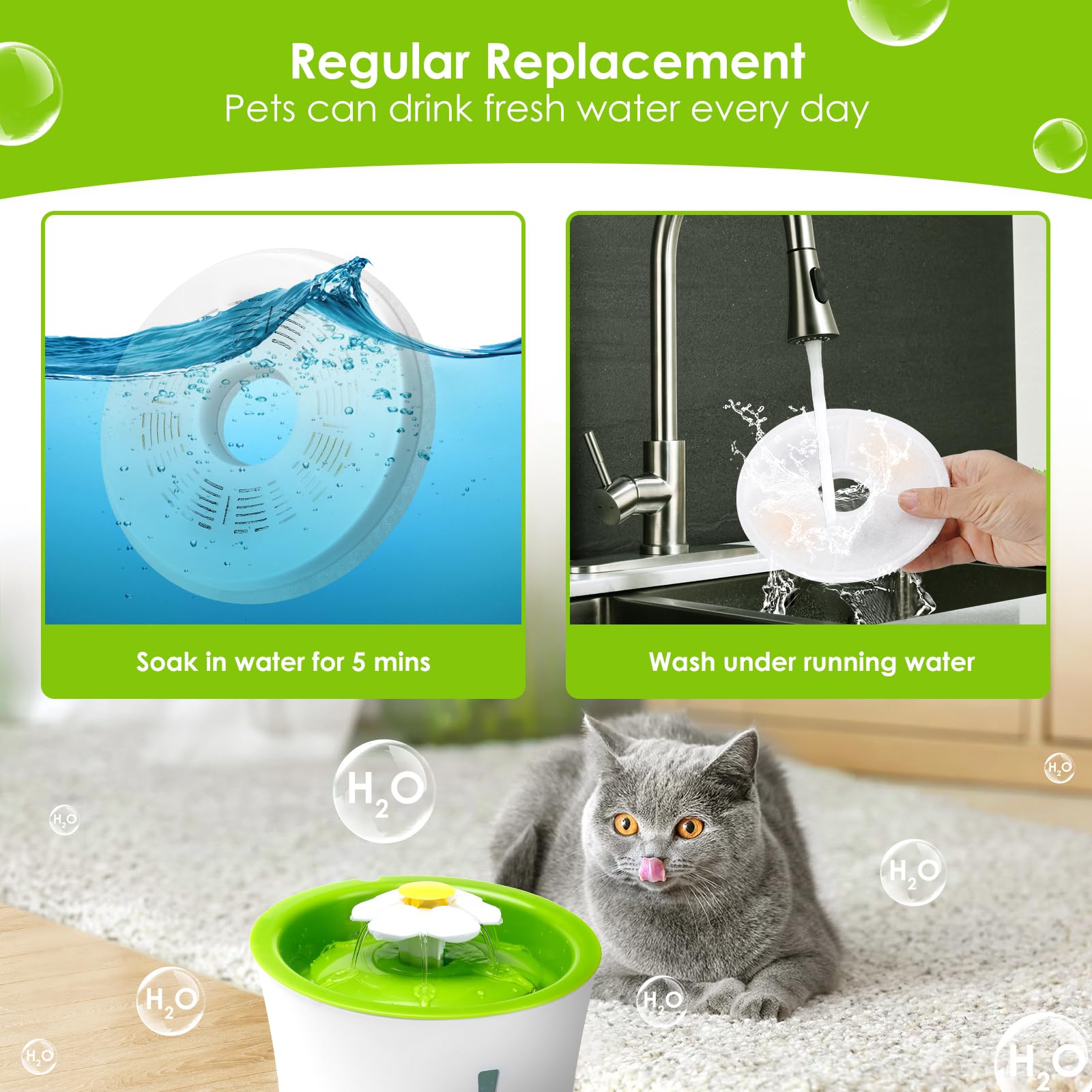 Mukkela water-flow view captures steady streams and inviting hydration for pets.