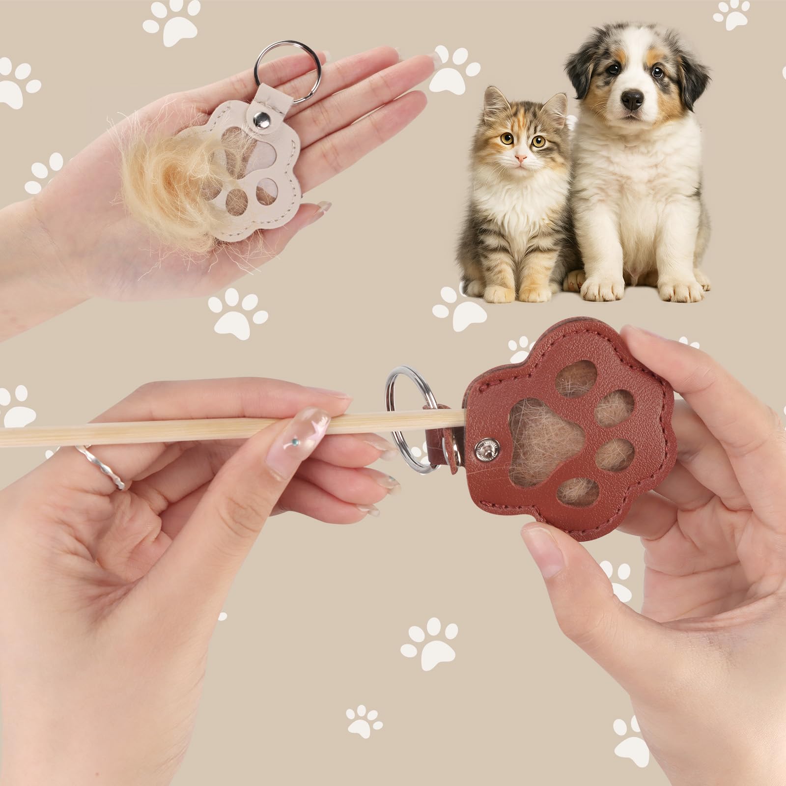 Multi-pet fur keepsake storage allows separate memories.