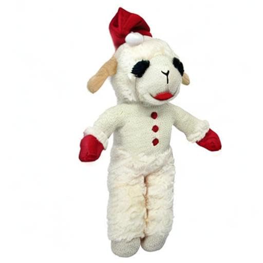 Multipet standing lamb chop in play scene for holiday fun and engagement