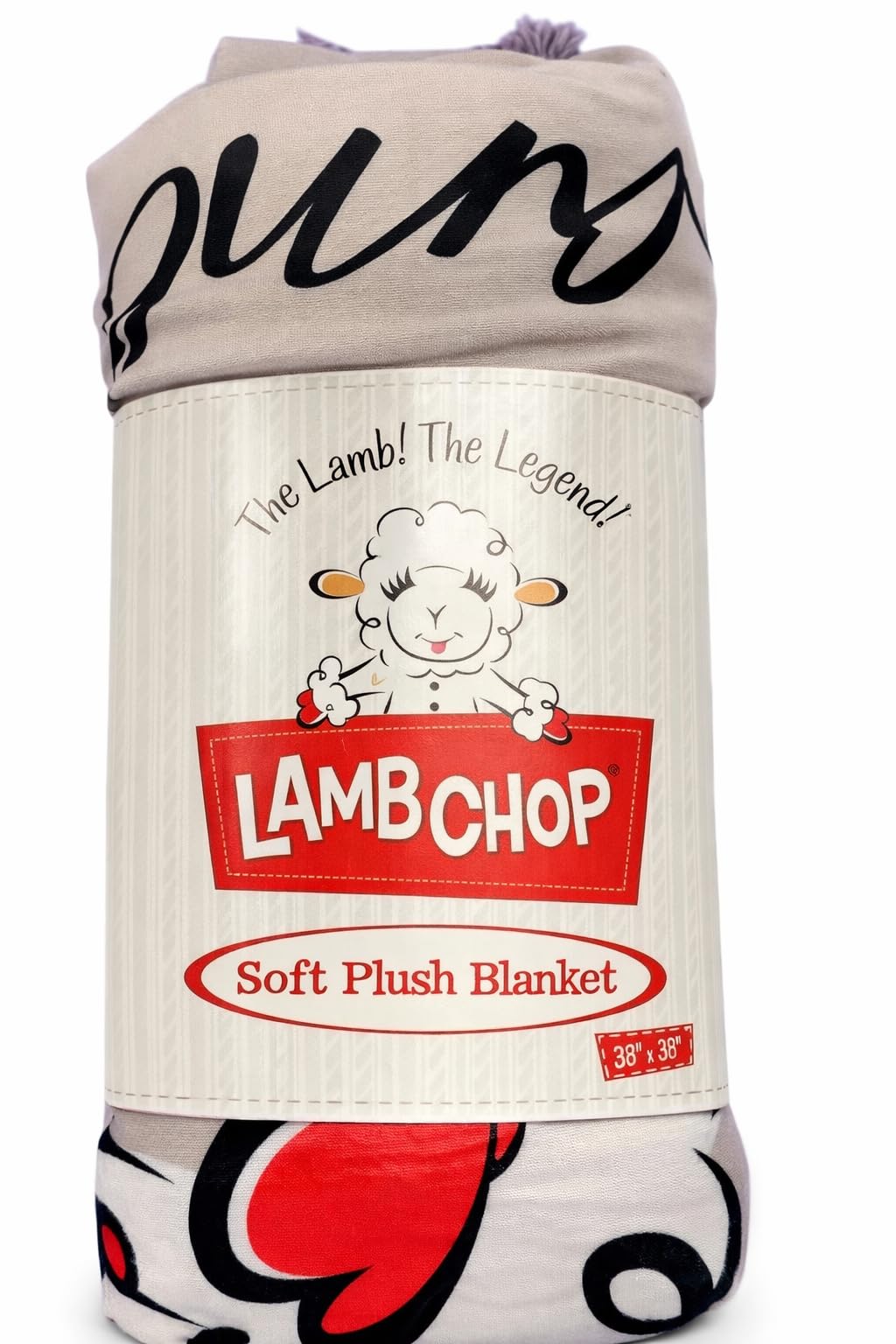 Multipet Lamb Chop Blanket on a dog for comfy naptime