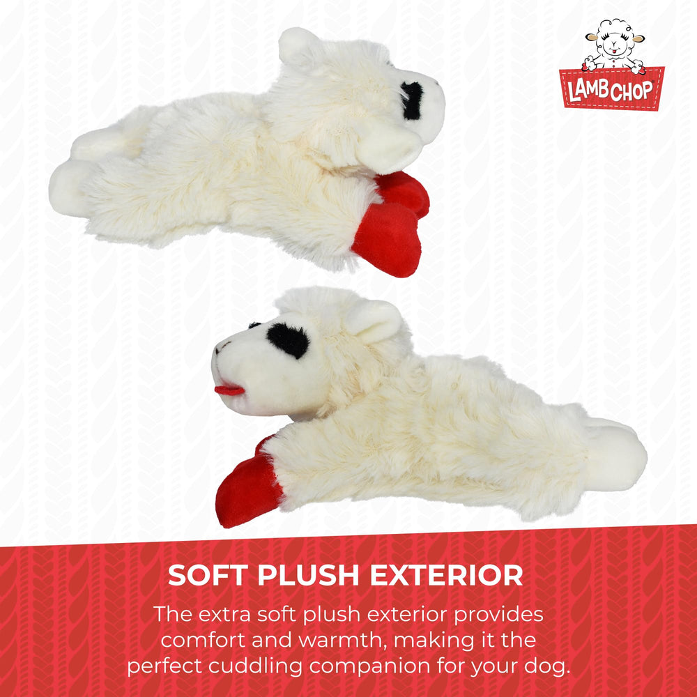 Creamy Lamb Chop plush texture invites gentle nuzzling and play.