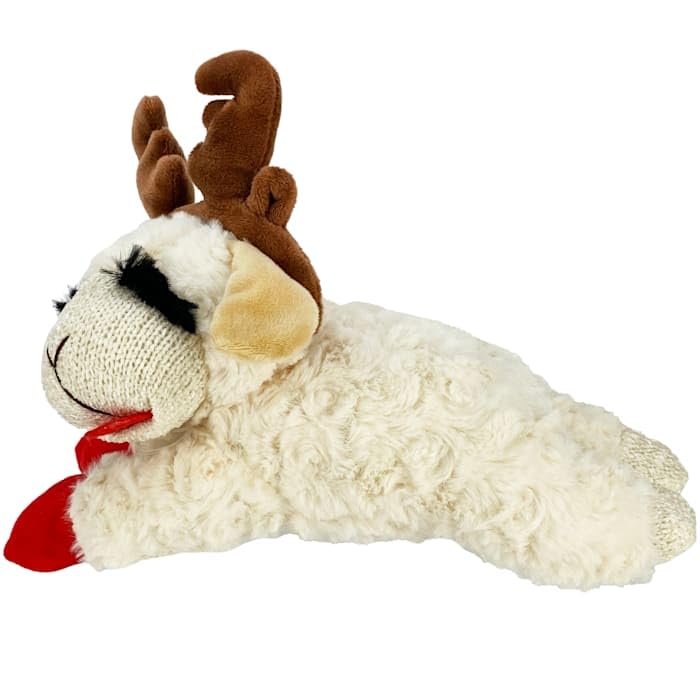 Multipet Lamb Chop plush toy offers snuggle-friendly comfort during busy holidays.