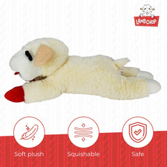 Multipet Lamb Chop toy with single squeaker for engaging play.