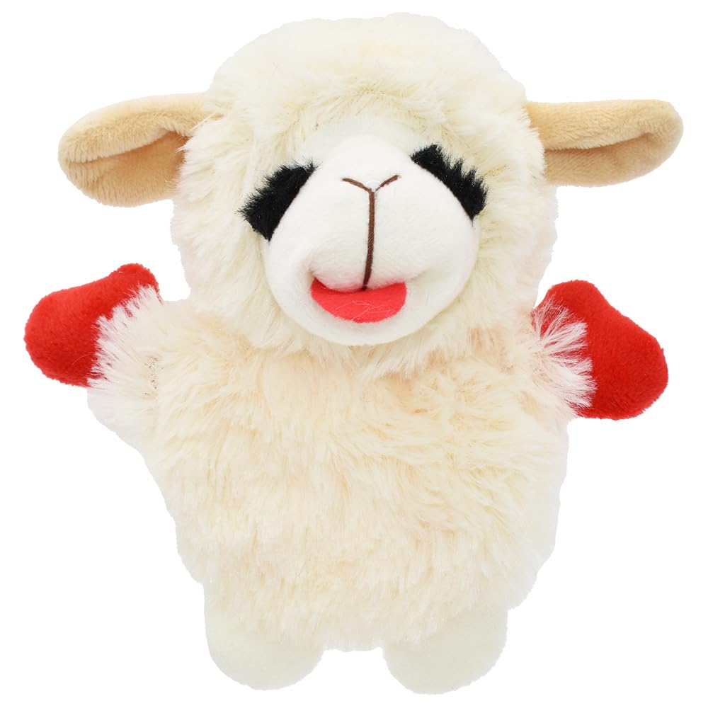Multipet Mini Lamb Chop crinkle toy for puppies boosts play and fetch sessions
