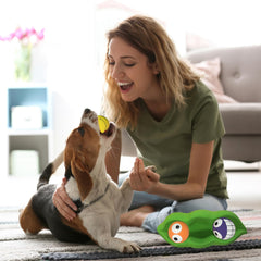 Squeaky latex balls from Multipet Three Peas in a Pod for durable dog play.
