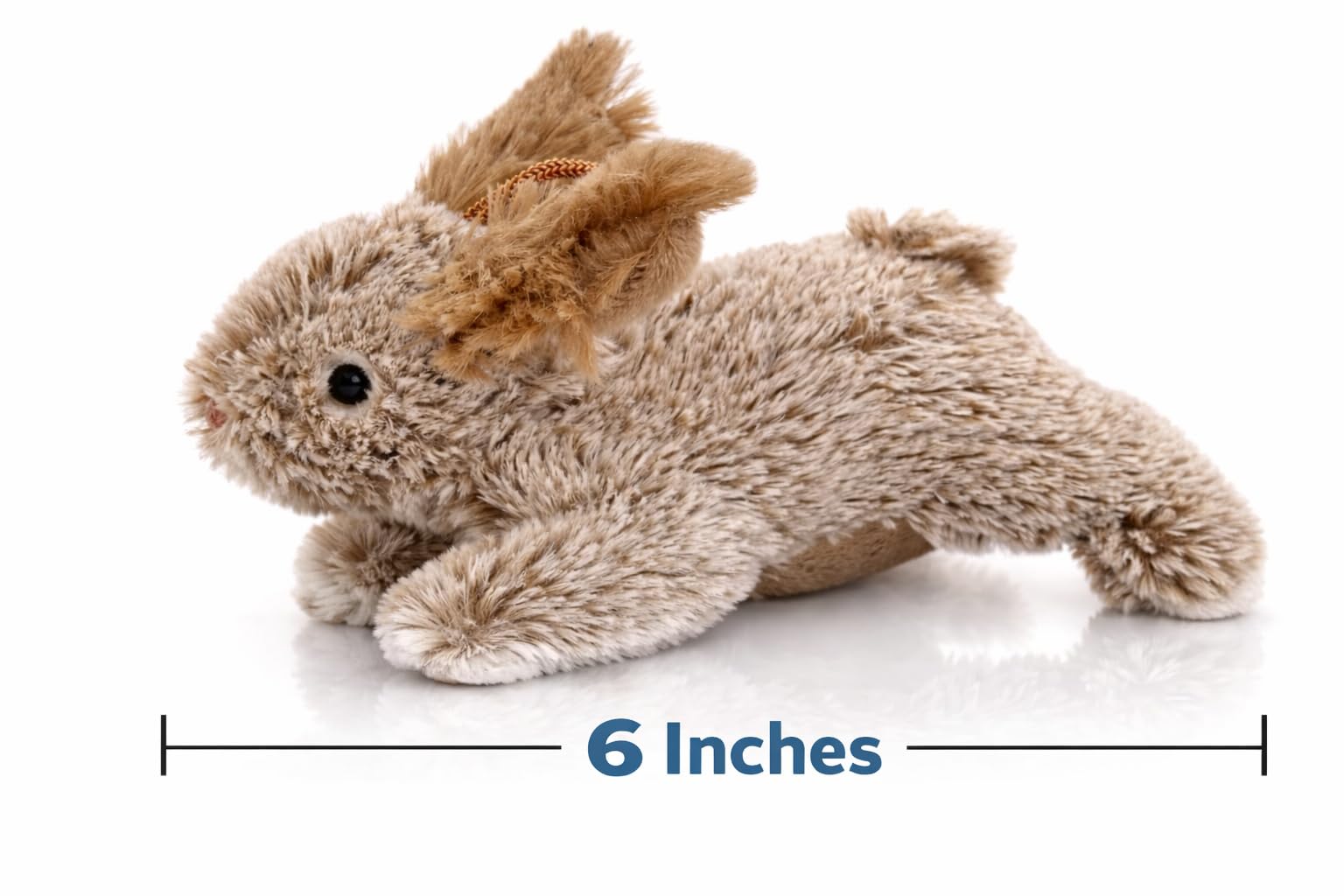 Multipet Thumperz plush bunny dog toy—soft texture aids comforting carries.