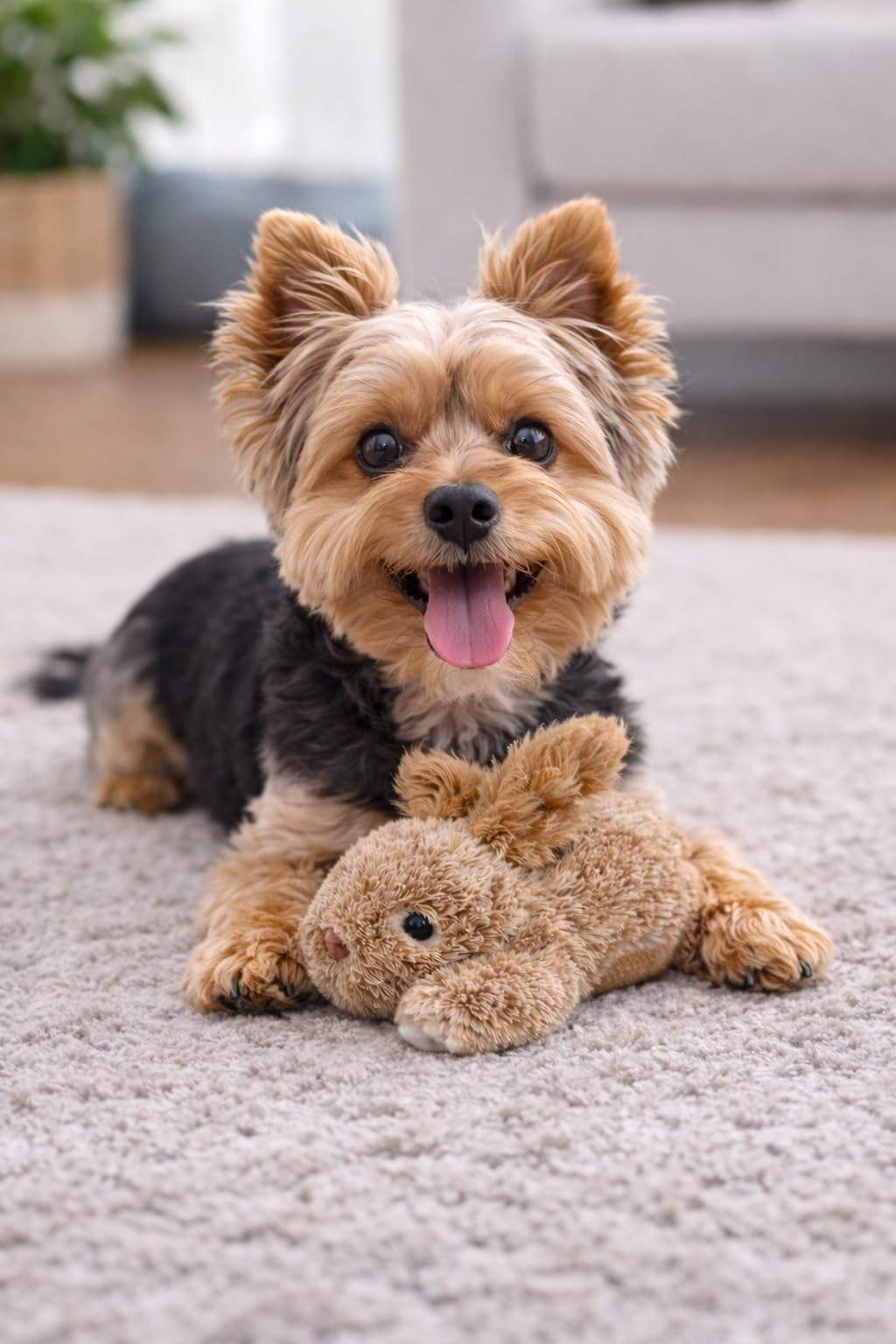 Multipet Thumperz squeaker bunny—built-in sound fuels interactive play.