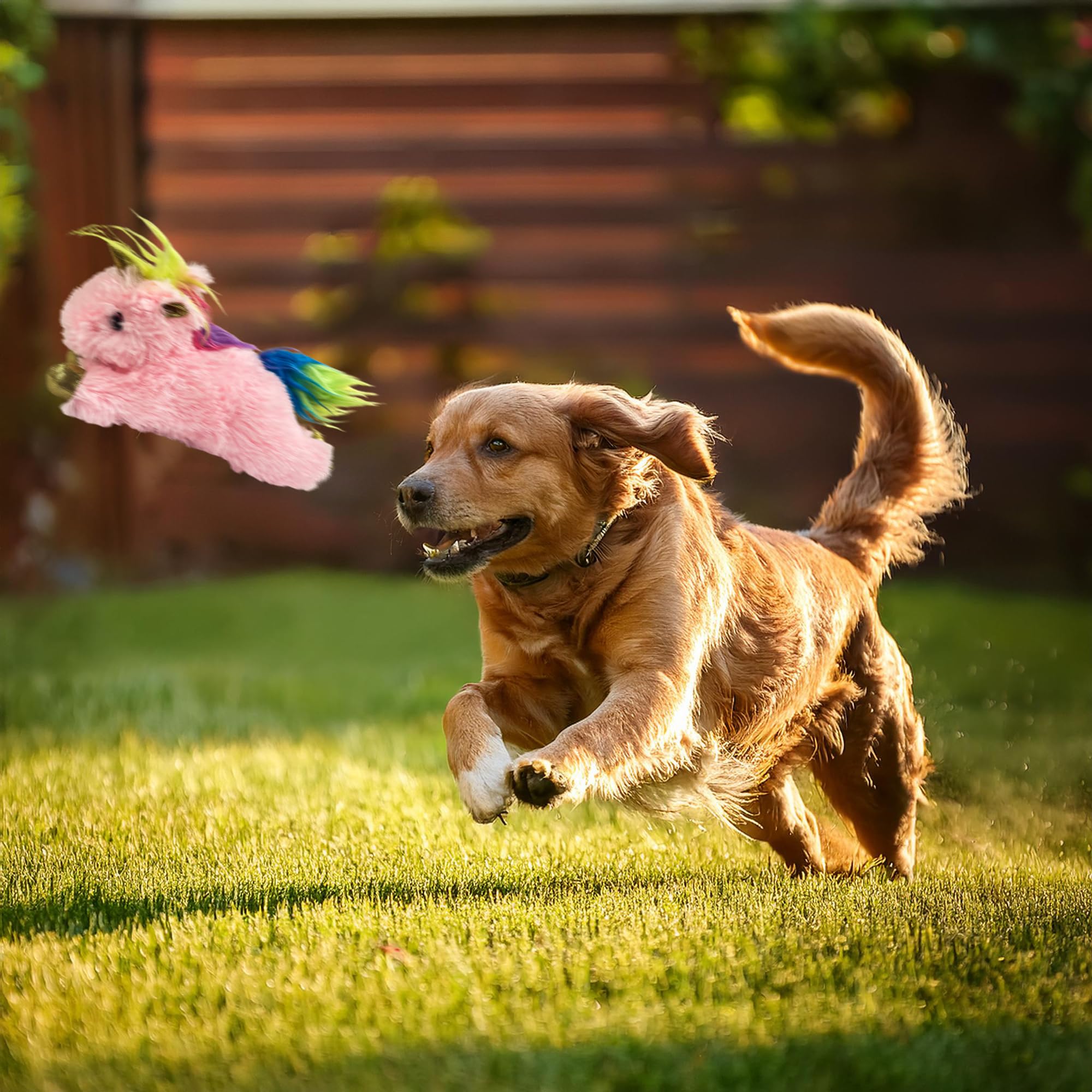 Multipet Unicorn Dog Toy fetch action supports interactive games for dogs