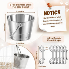 Mumufy 1-quart bucket with double-ended snaps on crate