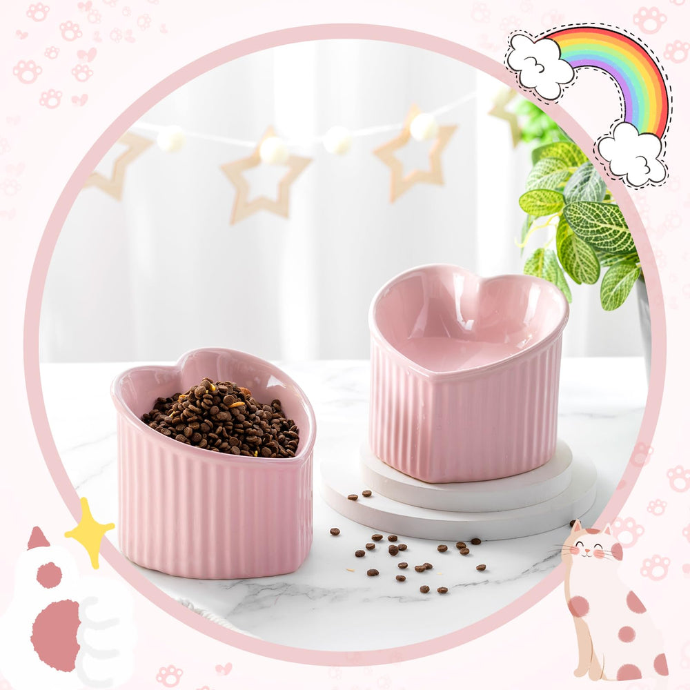 Mumufy heart-shaped pink bowls enhance home decor.