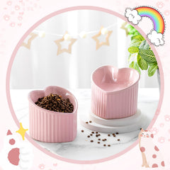 Mumufy heart-shaped pink bowls enhance home decor.