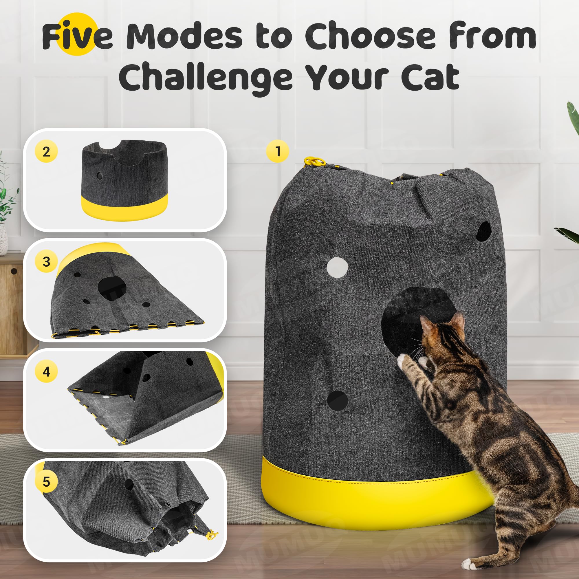 MUMUQ Cat Play Bag foldable design aids compact storage