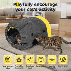 MUMUQ Cat Play Bag peekaboo cat house invites exploratory play and cozy hideouts