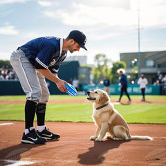 MUMUQ Funny Pupper Deckies toy crinkle fabric close-up boosts mental stimulation.