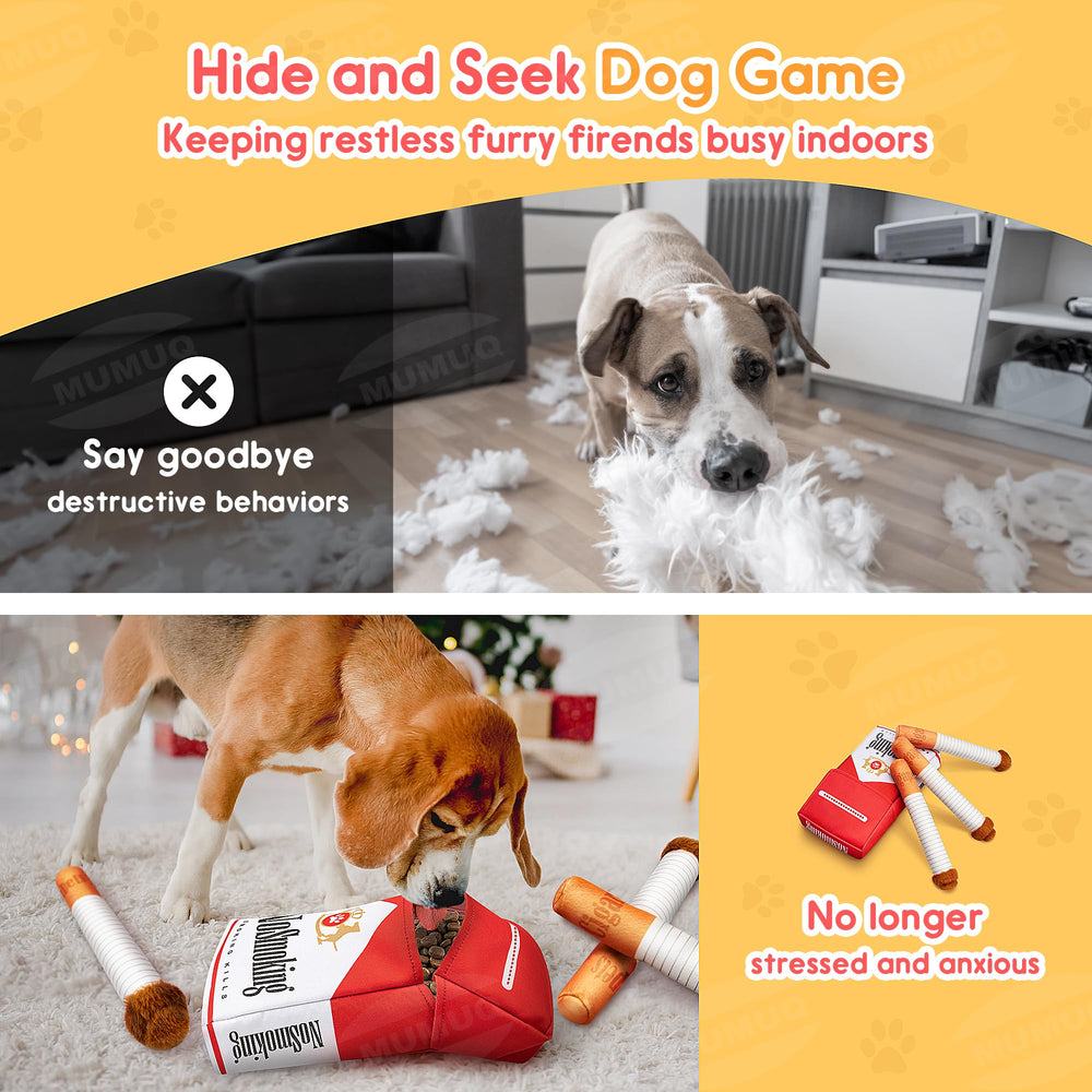 MUMUQ Oxford fabric durable dog toy withstands rough play and chewing.