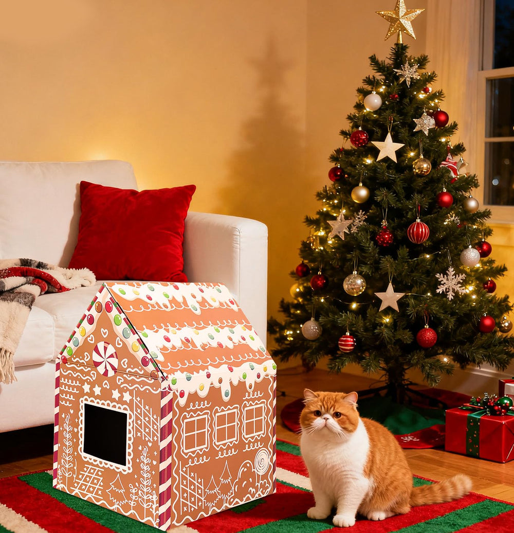 MUNILAIL gingerbread-patterned decor enhances festive home ambience.