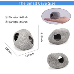 MUNLIT ceramic rock cave texture detail showing smooth edges for safe fish habitat