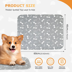 Muoyid reusable puppy pad in washing basket—eco-friendly and cost-saving