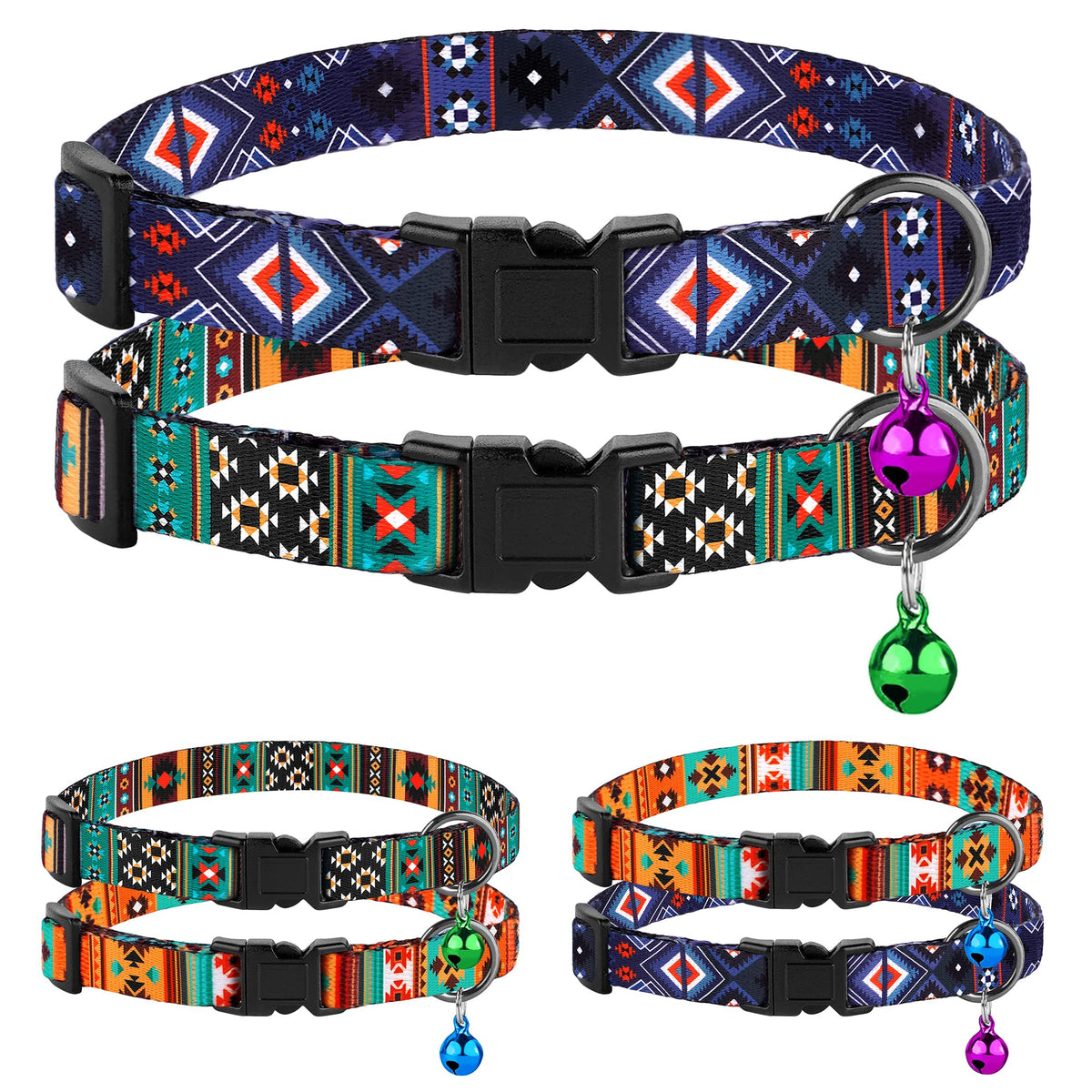 MUROM cat collar breakaway adjustable fit close-up for safe daily wear